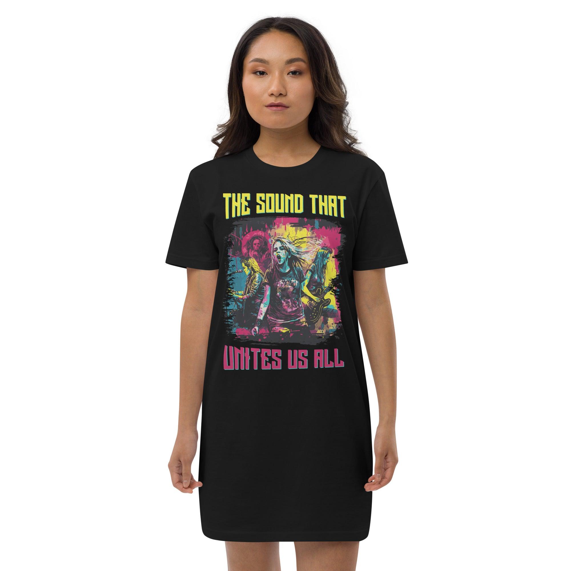 Unites Us All Organic Cotton T-shirt Dress - Beyond T-shirts