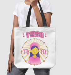 Virgo Basketweave Tote Bag | Zodiac Series 1 - Beyond T-shirts