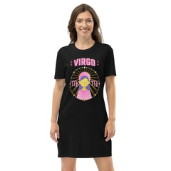 Virgo Organic Cotton T-Shirt Dress | Zodiac Series 1 - Beyond T-shirts