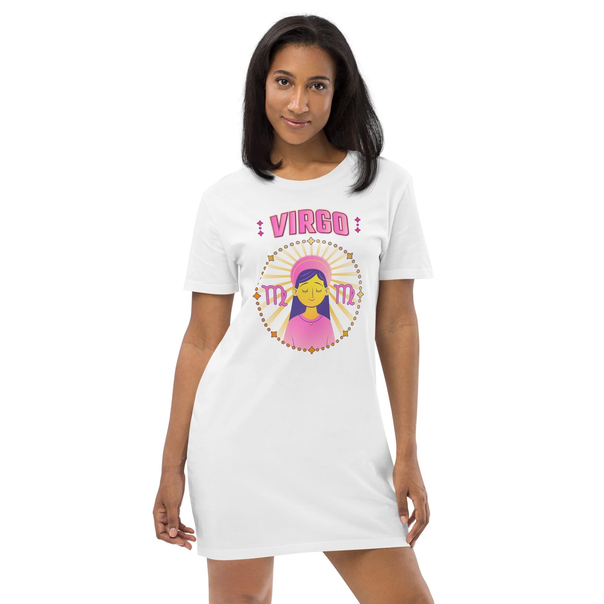 Virgo Organic Cotton T-Shirt Dress | Zodiac Series 1 - Beyond T-shirts