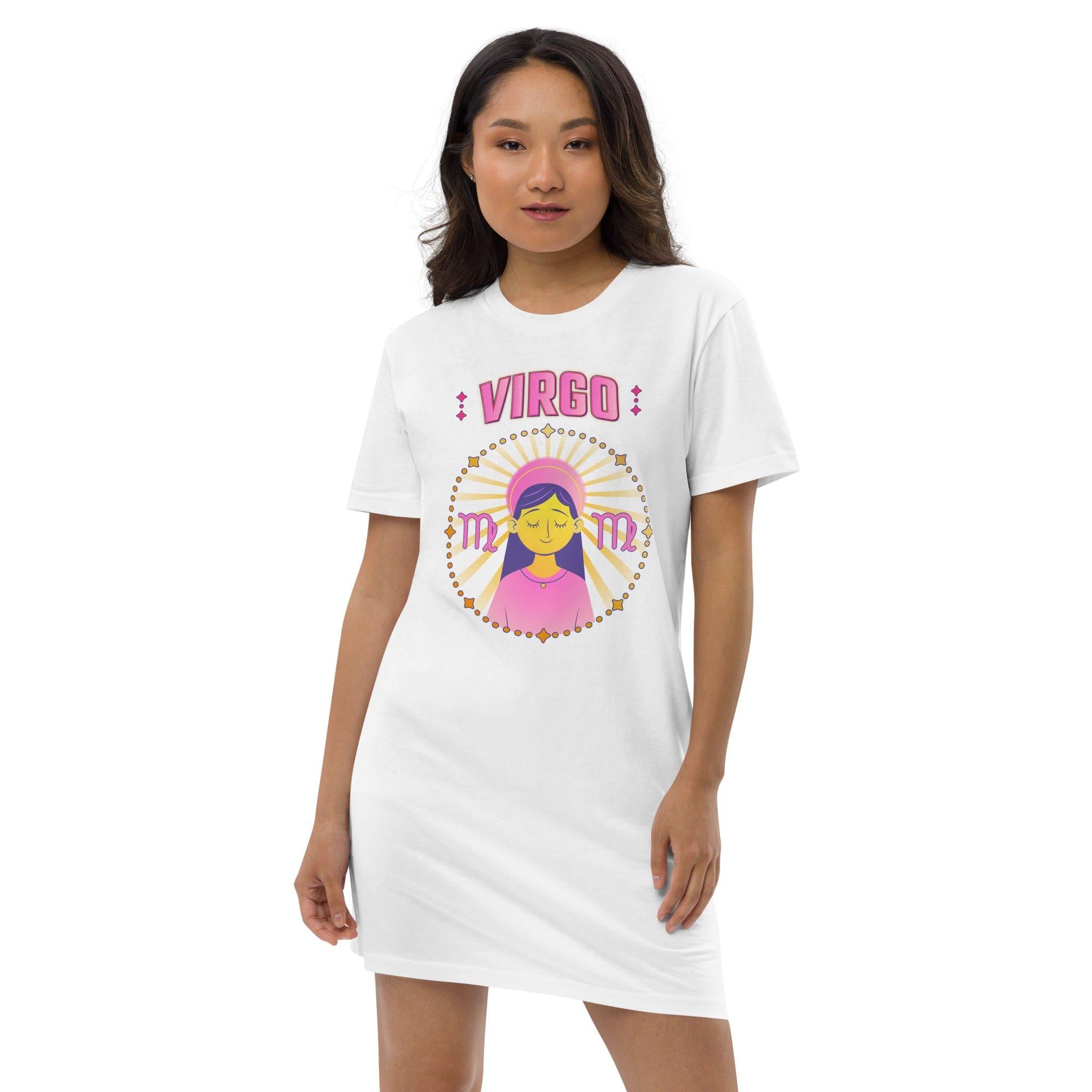 Virgo Organic Cotton T-Shirt Dress | Zodiac Series 1 - Beyond T-shirts