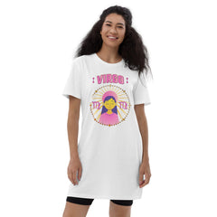 Virgo Organic Cotton T-Shirt Dress | Zodiac Series 1 - Beyond T-shirts