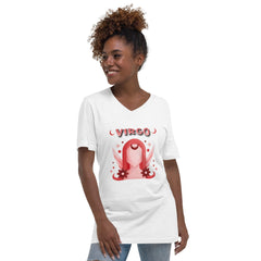 Virgo Unisex Short Sleeve V-Neck T-Shirt | Zodiac Series 2 - Beyond T-shirts