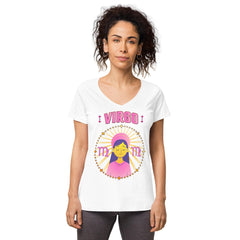 virgo Women’s Fitted V-Neck T-Shirt | Zodiac Series 1 - Beyond T-shirts