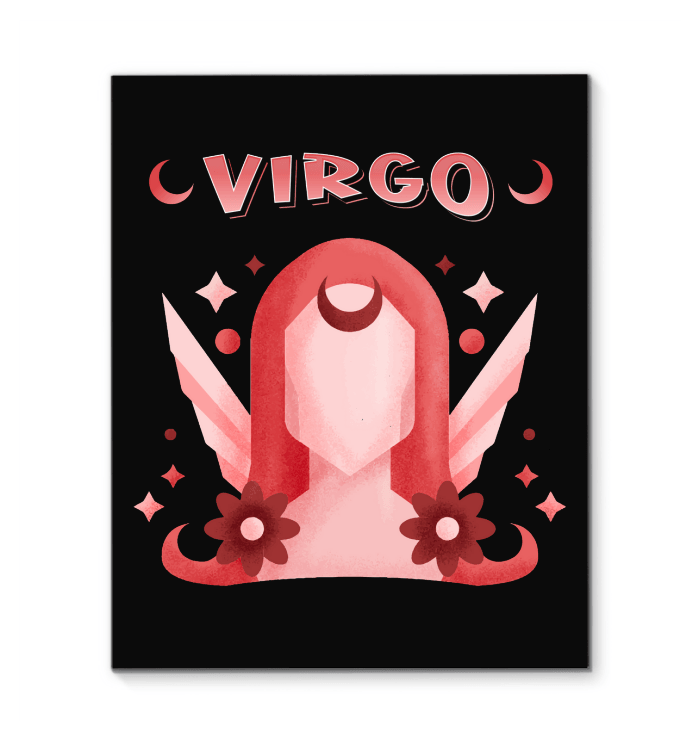 Virgo Wrapped Canvas 16x20 | Zodiac Series 2 - Beyond T-shirts