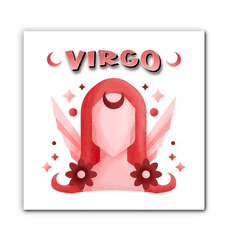 Virgo Wrapped Canvas 20x20 | Zodiac Series 2 - Beyond T-shirts