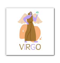 Virgo Wrapped Canvas 20x20 | Zodiac Series 4 - Beyond T-shirts