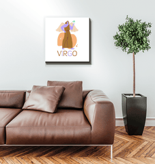 Virgo Wrapped Canvas 20x20 | Zodiac Series 4 - Beyond T-shirts