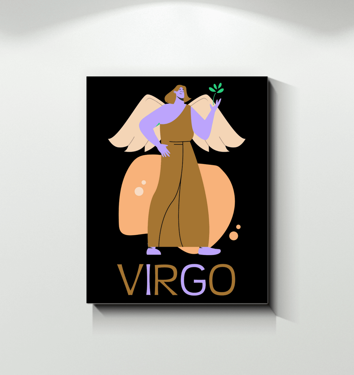 Virgo Wrapped Canvas 8x10 | Zodiac Series 4 - Beyond T-shirts