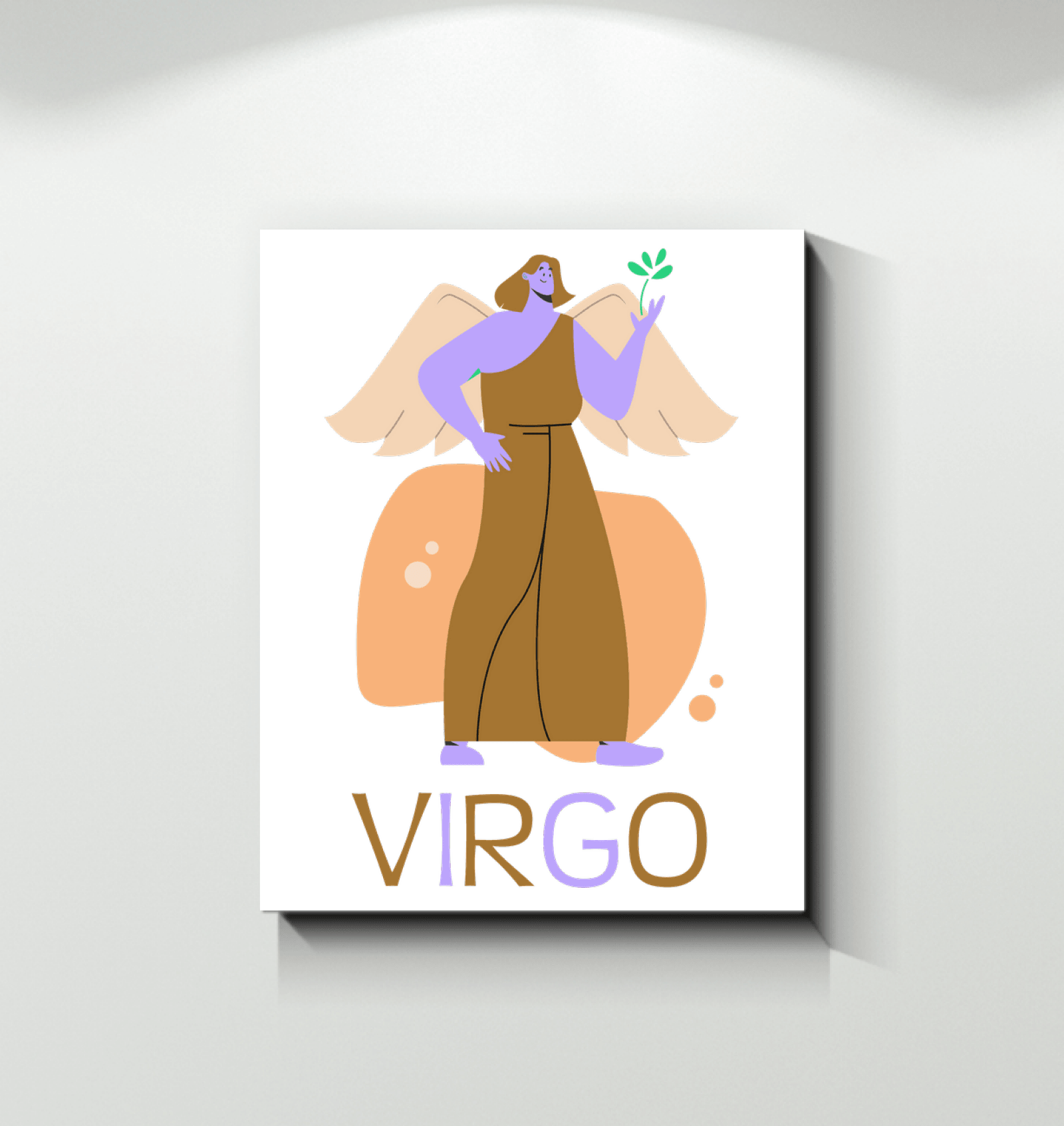 Virgo Wrapped Canvas 8x10 | Zodiac Series 4 - Beyond T-shirts