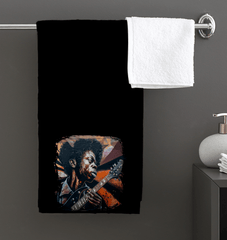 Virtuoso Of The Fretboard Bath Towel - Beyond T-shirts