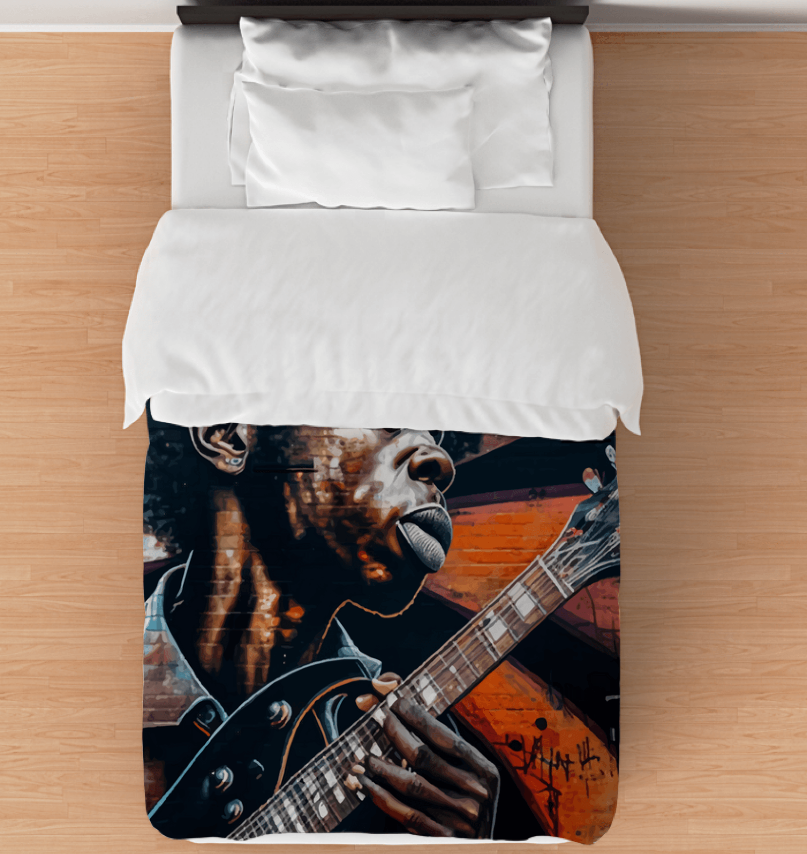 Virtuoso Of The Fretboard Comforter - Twin - Beyond T-shirts