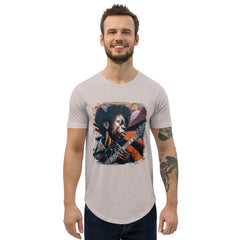 Virtuoso Of The Fretboard Men's Curved Hem T-Shirt - Beyond T-shirts