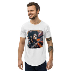 Virtuoso Of The Fretboard Men's Curved Hem T-Shirt - Beyond T-shirts