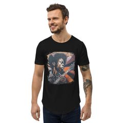 Virtuoso Of The Fretboard Men's Curved Hem T-Shirt - Beyond T-shirts