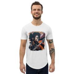 Virtuoso Of The Fretboard Men's Curved Hem T-Shirt - Beyond T-shirts