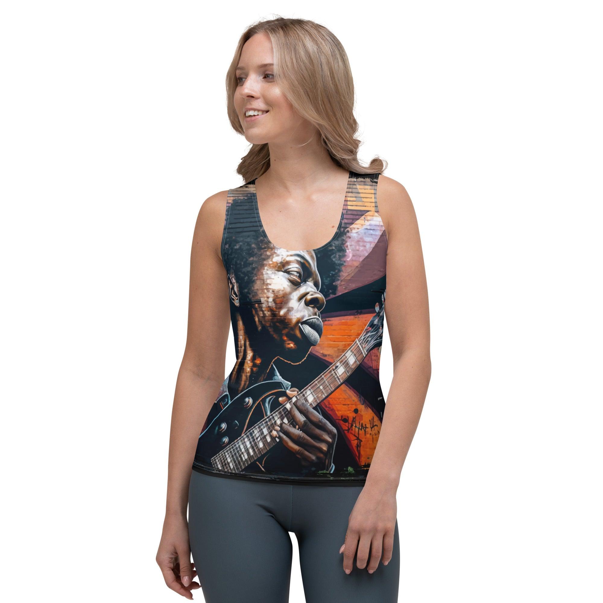 Virtuoso Of The Fretboard Sublimation Cut & Sew Tank Top - Beyond T-shirts