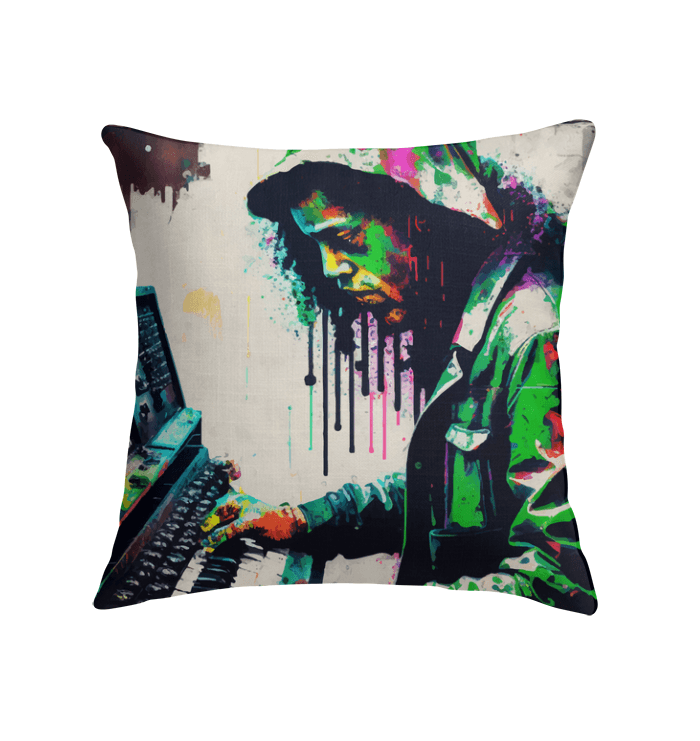 Wailing On The Keys Indoor Pillow - Beyond T-shirts