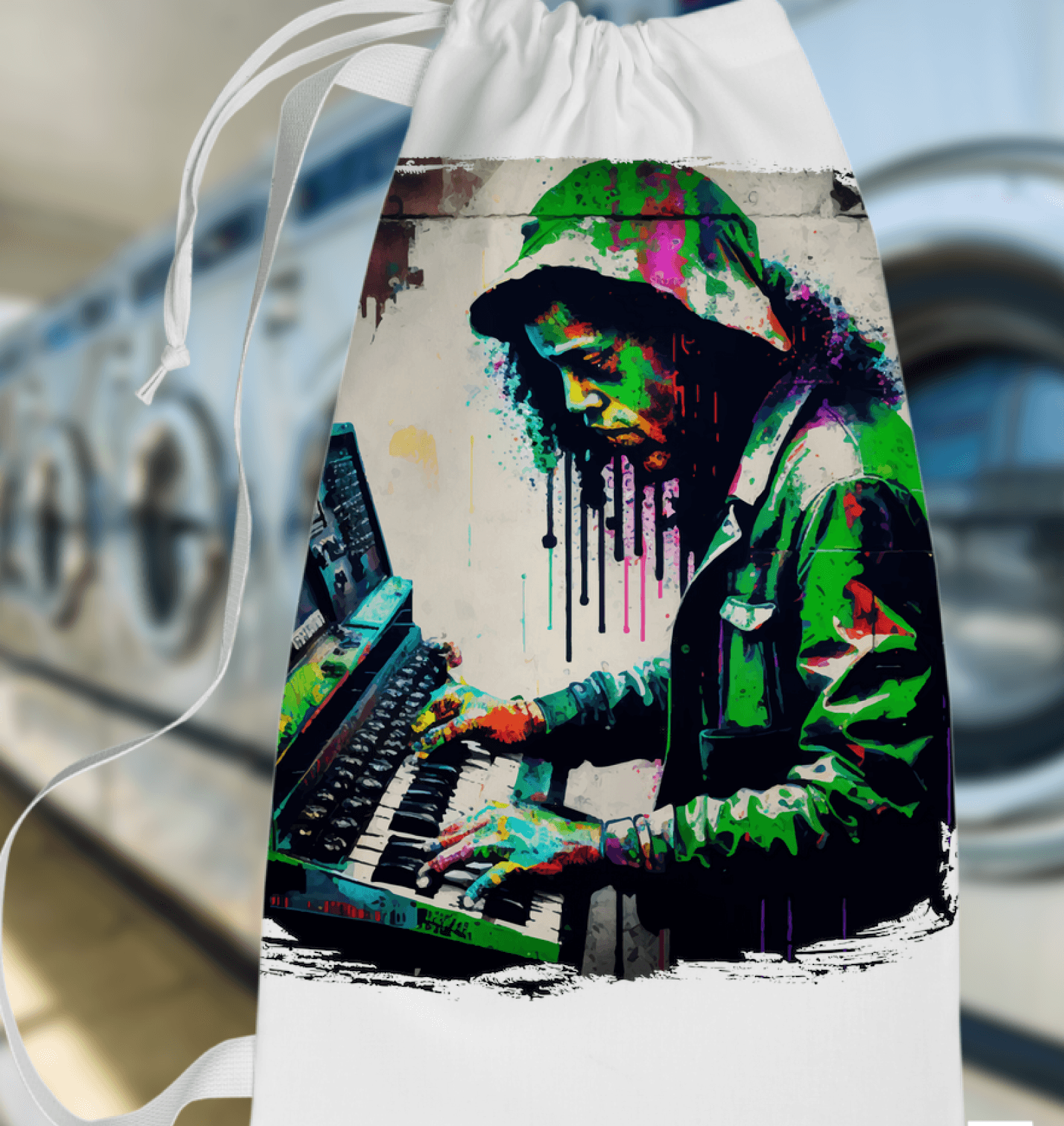 Wailing On The Keys Laundry Bag - Beyond T-shirts