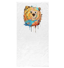 Watercolor Bear Bath Towel - Beyond T-shirts
