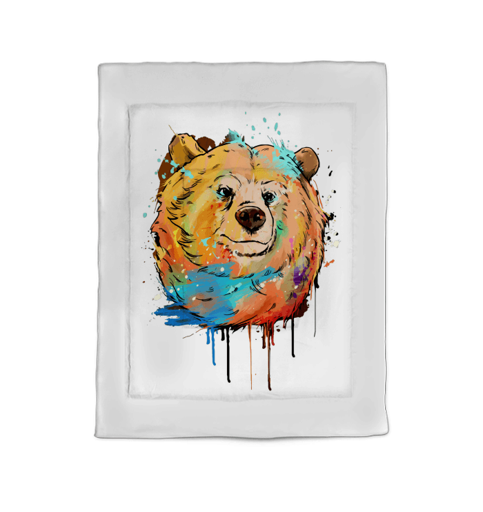Watercolor Bear Comforter Twin - Beyond T-shirts