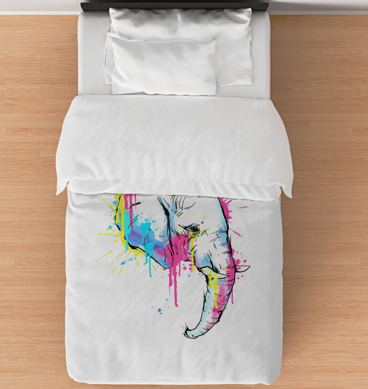 Watercolor Elephant Comforter Twin - Beyond T-shirts