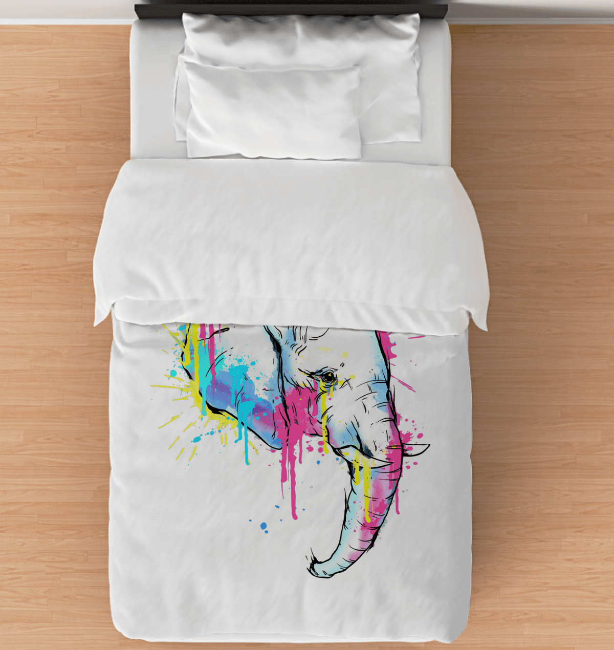 Watercolor Elephant Duvet Cover - Beyond T-shirts