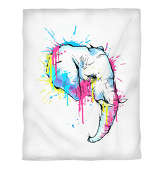 Watercolor Elephant Duvet Cover - Beyond T-shirts