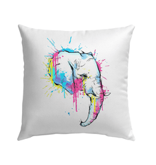 Watercolor Elephant Outdoor Pillow - Beyond T-shirts