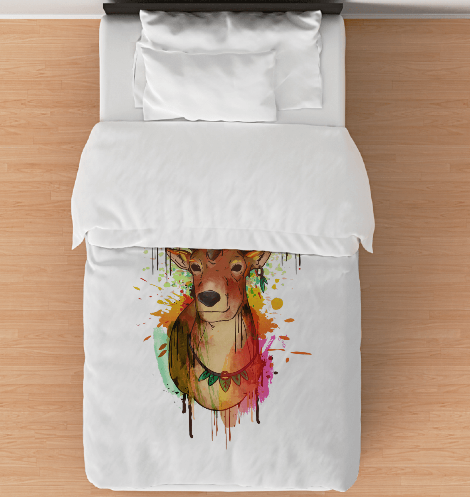 Watercolor Elk Duvet Cover - Beyond T-shirts