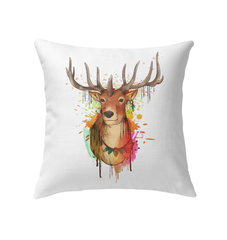 Watercolor Elk Indoor Pillow - Beyond T-shirts