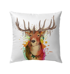 Watercolor Elk Outdoor Pillow - Beyond T-shirts