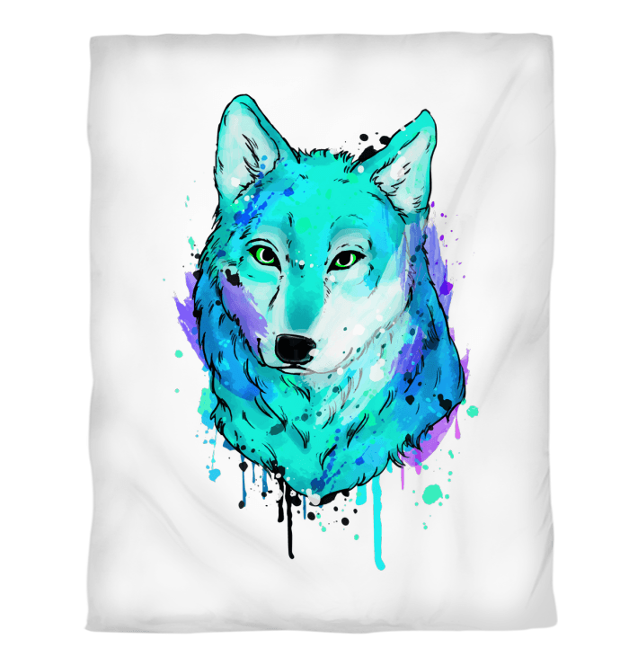 Watercolor Fox Duvet Cover - Beyond T-shirts