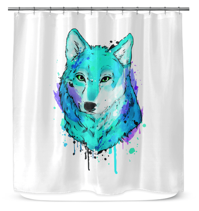 Watercolor Fox Shower Curtain - Beyond T-shirts
