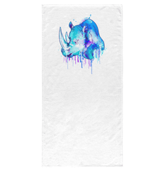 Watercolor Rhino Bath Towel - Beyond T-shirts