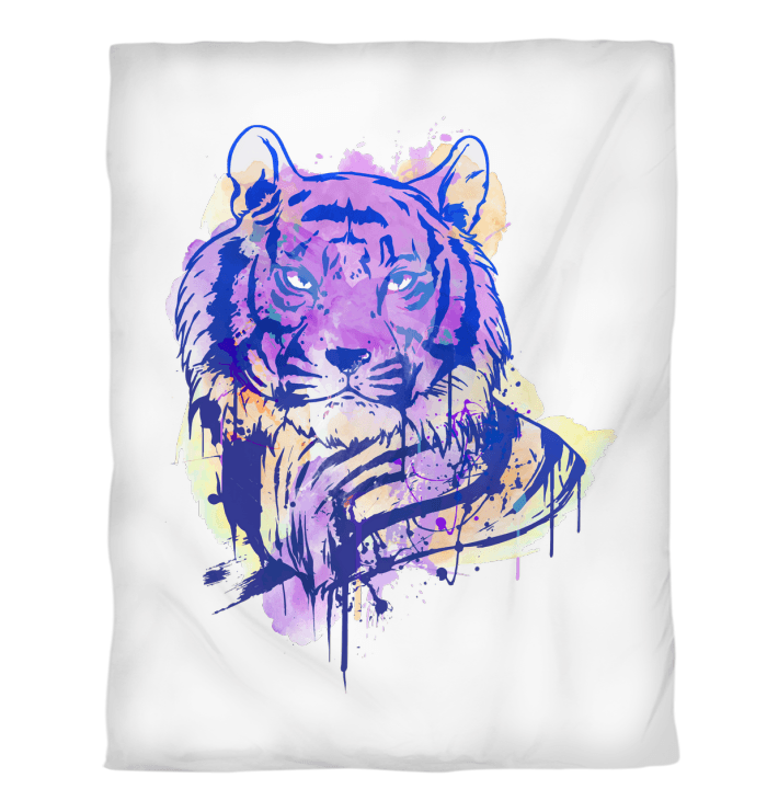 Watercolor Tiger Duvet Cover - Beyond T-shirts