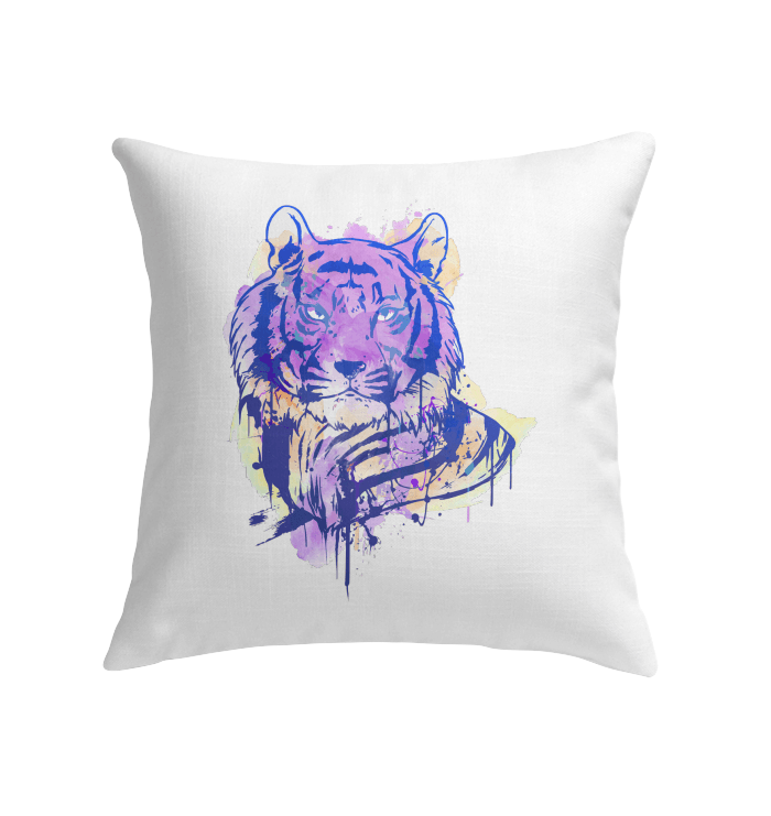 Watercolor Tiger Indoor Pillow - Beyond T-shirts