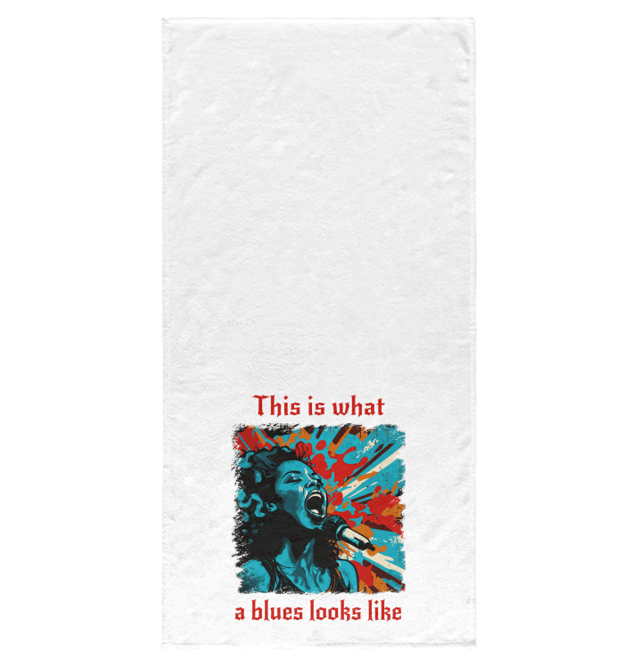 What A Blues Looks Like Bath Towel - Beyond T-shirts