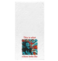 What A Blues Looks Like Bath Towel - Beyond T-shirts