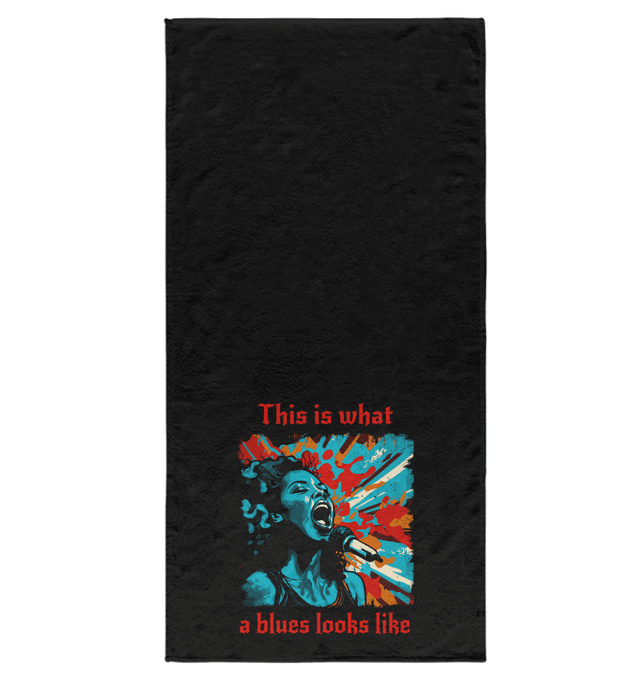 What A Blues Looks Like Bath Towel - Beyond T-shirts