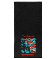 What A Blues Looks Like Bath Towel - Beyond T-shirts