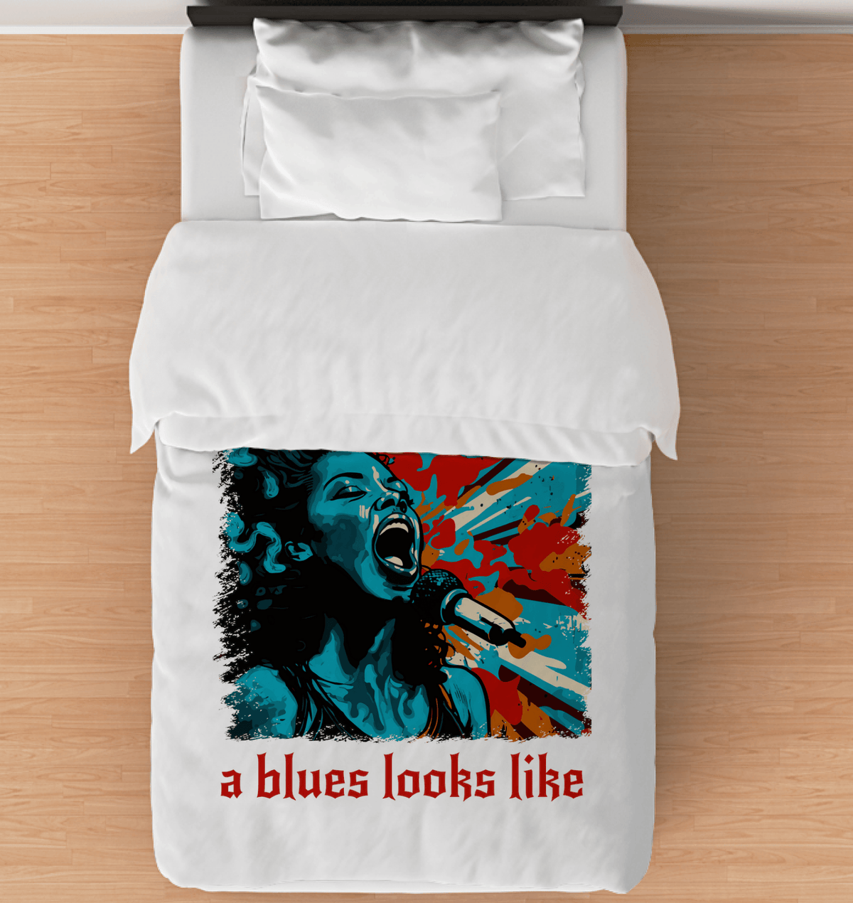 What A Blues Looks Like Comforter - Twin - Beyond T-shirts