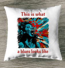 What A Blues Looks Like Indoor Pillow - Beyond T-shirts