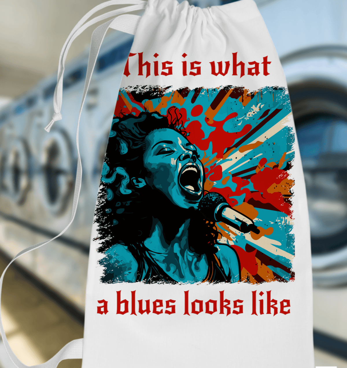 What A Blues Looks Like Laundry Bag - Beyond T-shirts