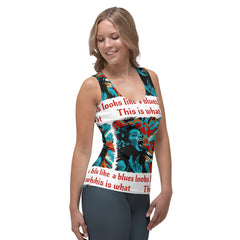 What A Blues Looks Like Sublimation Cut & Sew Tank Top - Beyond T-shirts