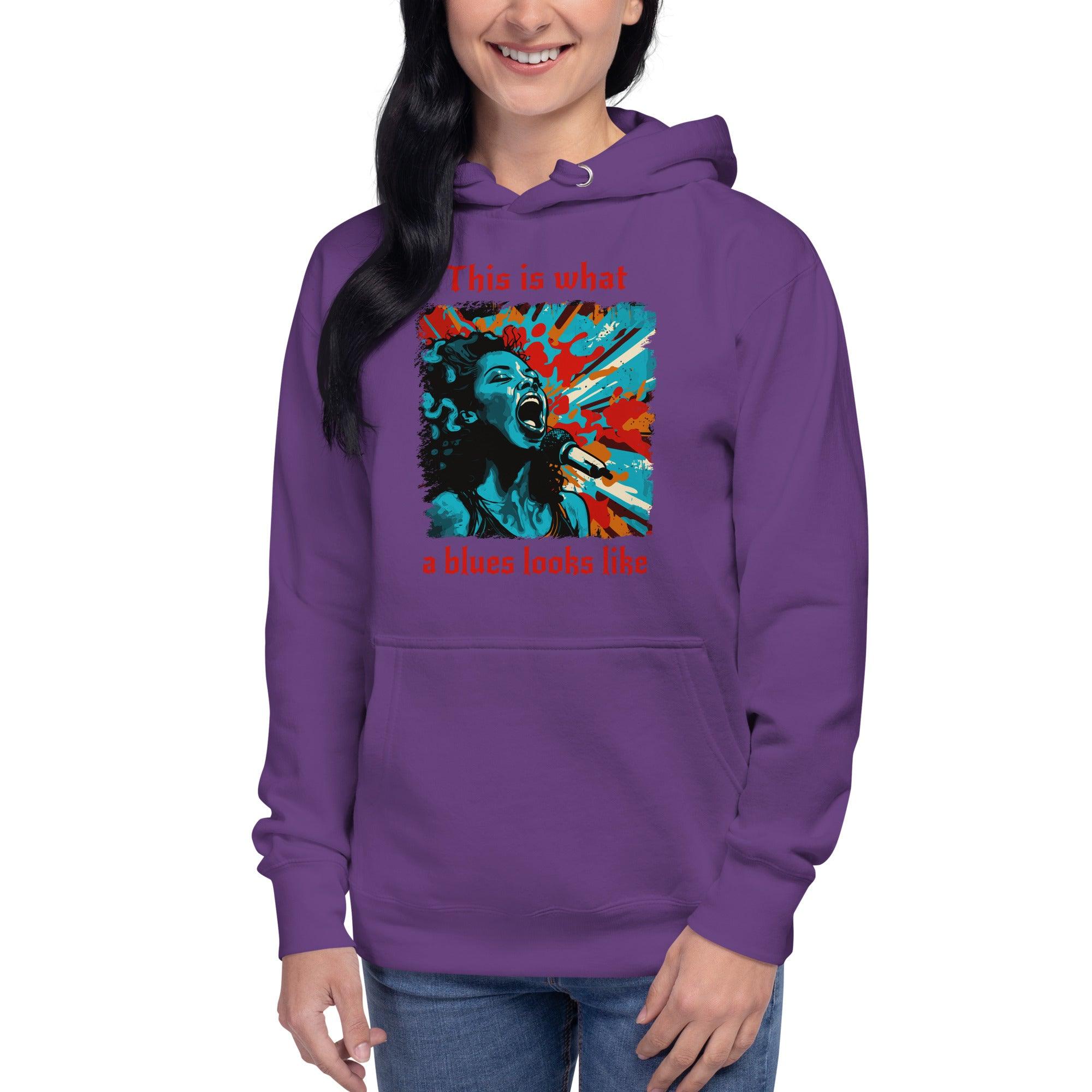 What A Blues Looks Like Unisex Hoodie - Beyond T-shirts