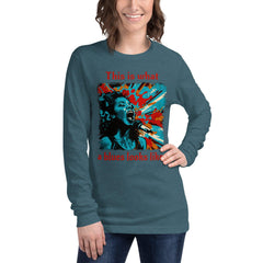 What A Blues Looks Like Unisex Long Sleeve Tee - Beyond T-shirts