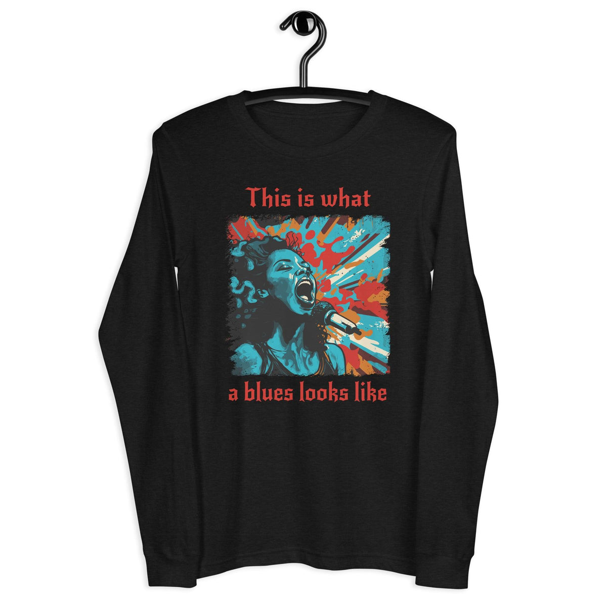 What A Blues Looks Like Unisex Long Sleeve Tee - Beyond T-shirts