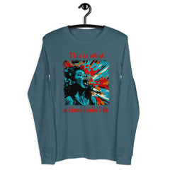 What A Blues Looks Like Unisex Long Sleeve Tee - Beyond T-shirts