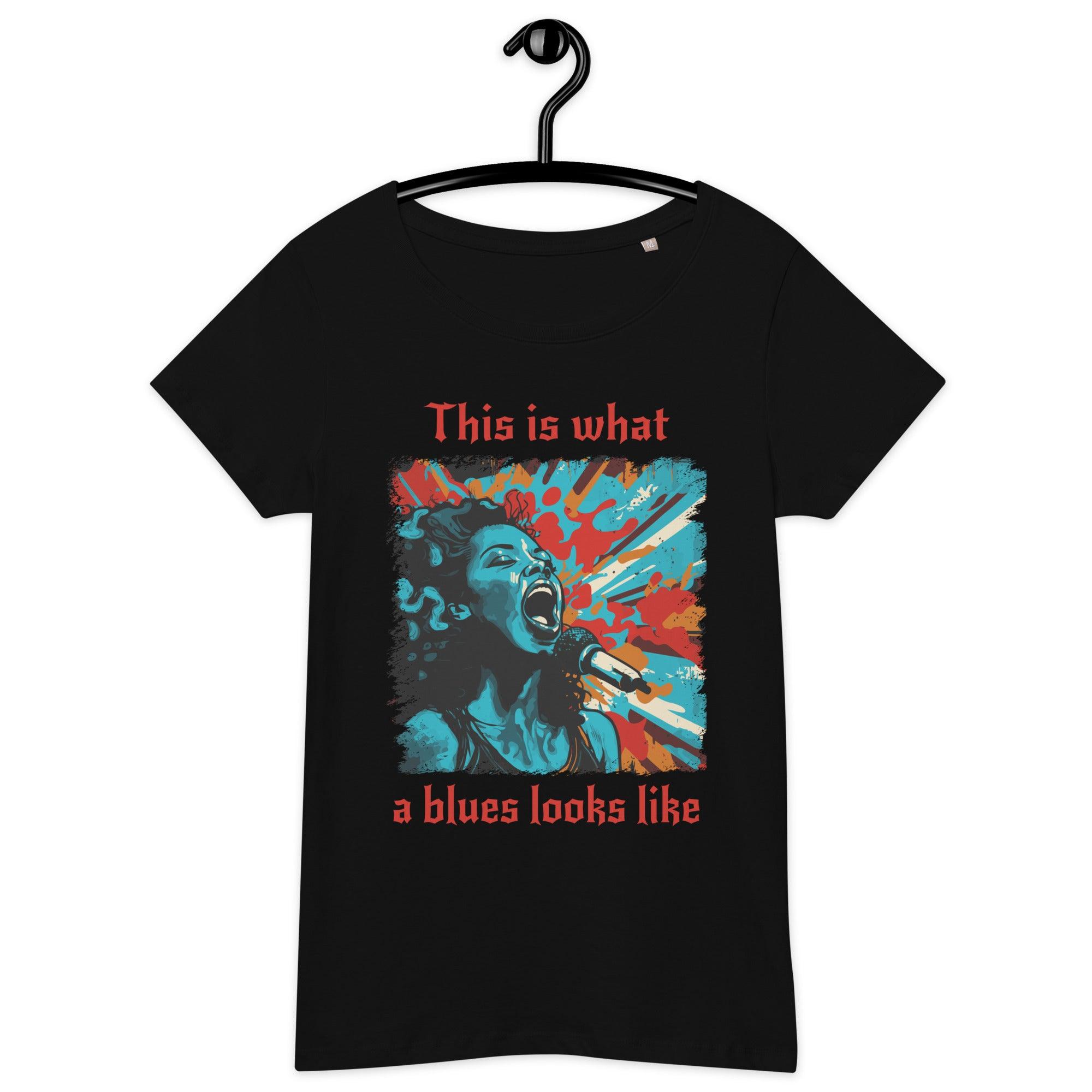 What A Blues Looks like Women’s basic organic t-shirt - Beyond T-shirts